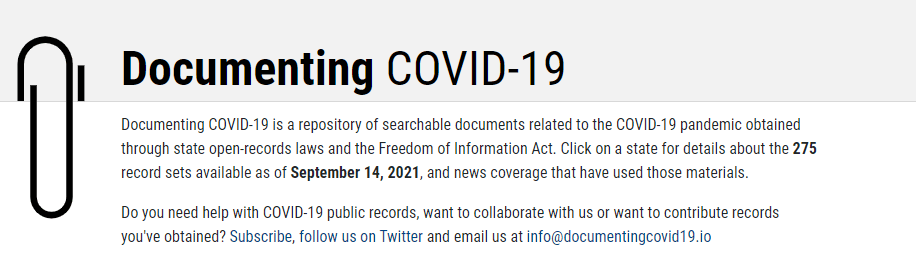Betsy news: I’m joining Documenting&nbsp;COVID-19