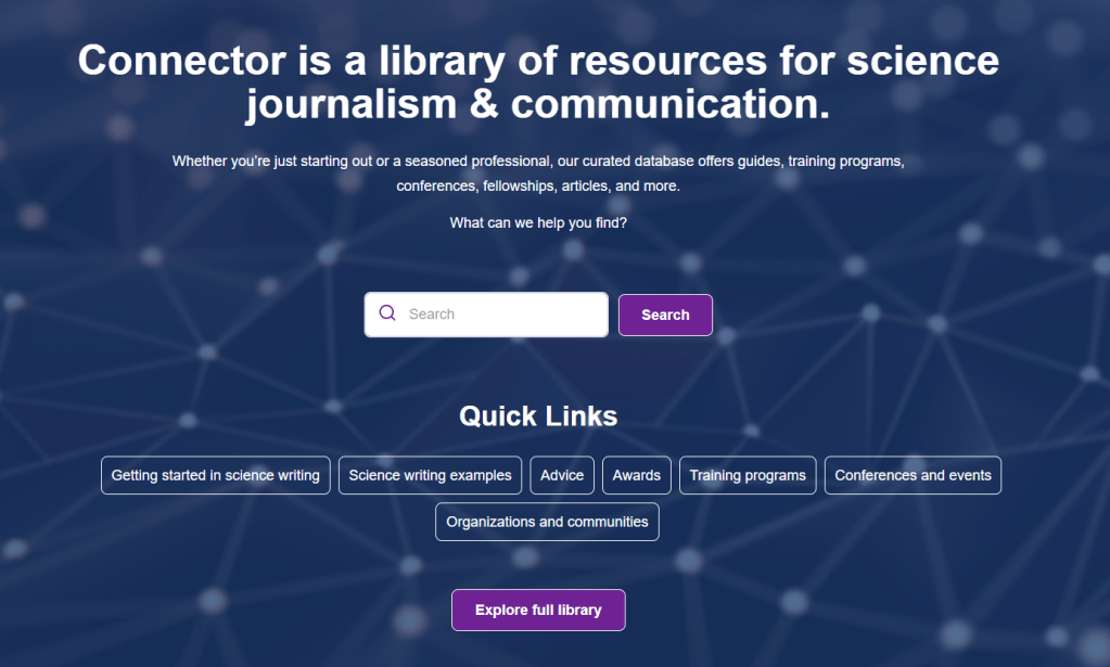 New resource site for science journalists,&nbsp;communicators